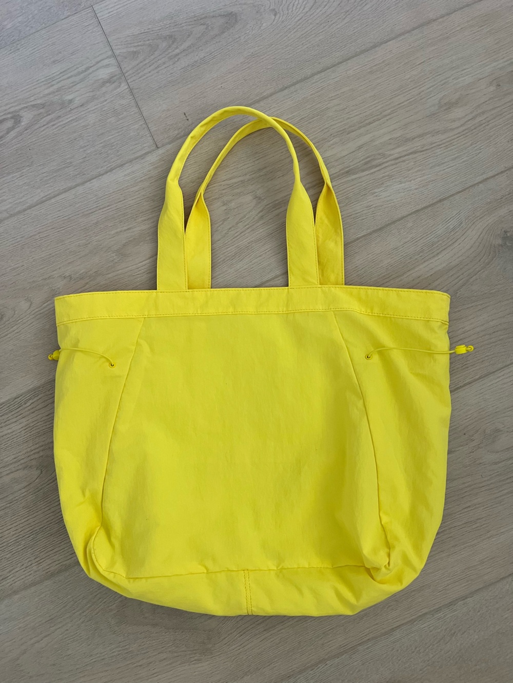 Bright Yellow Canvas Tote Bag - Women Bags - Picture 2 of 4